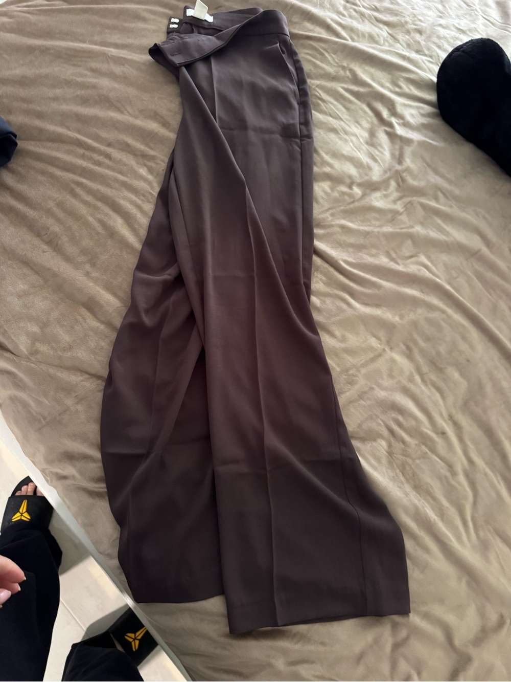H&M Brown Wide-Leg Trousers - Picture 3 of 3